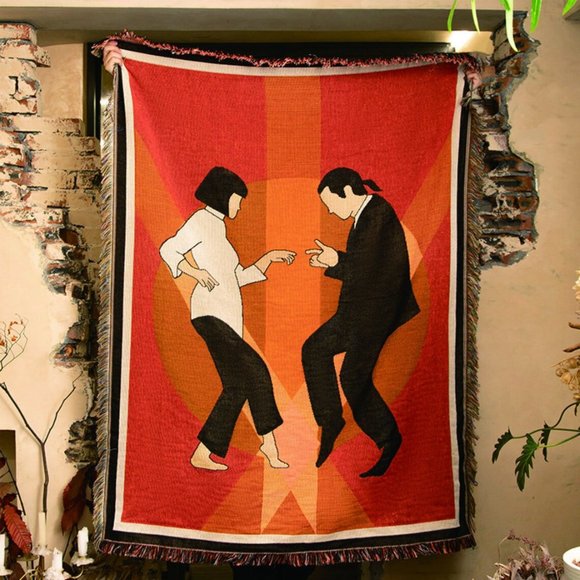 Other - NEW Pulp Fiction Woven Throw Blanket Tapestry Tarantino Film Movie